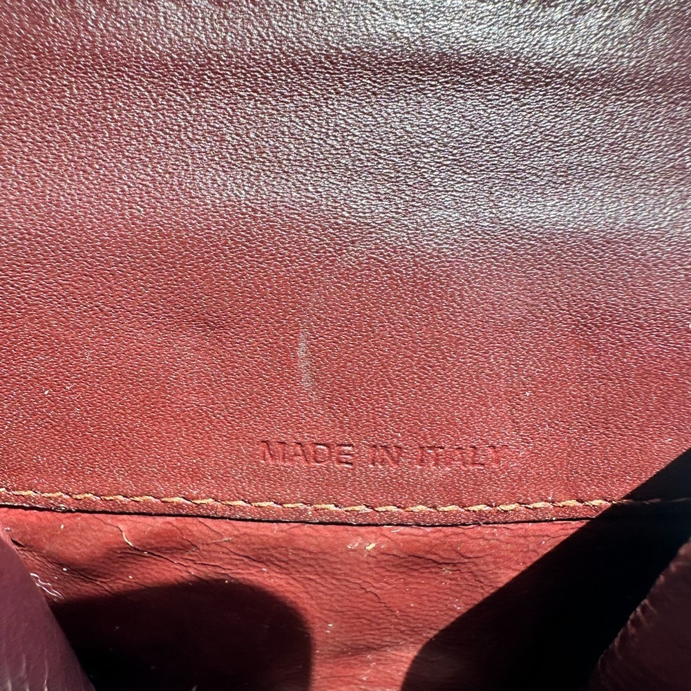 Cartier Burgundy Coin Pouch - Authentic - Picture 10 of 14